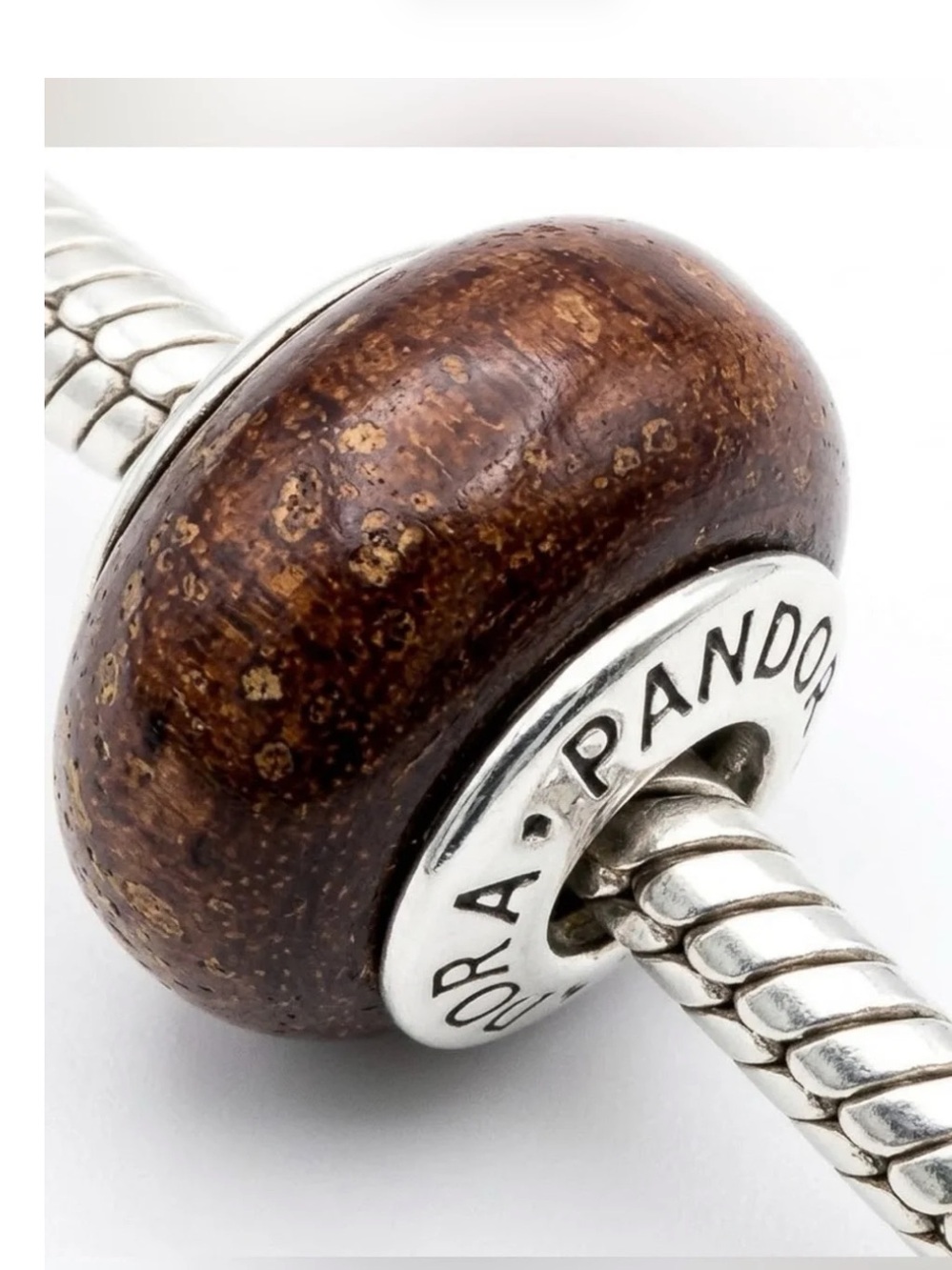 Pandora Muirapiranga Exotic Wood Charm with Sterling Core